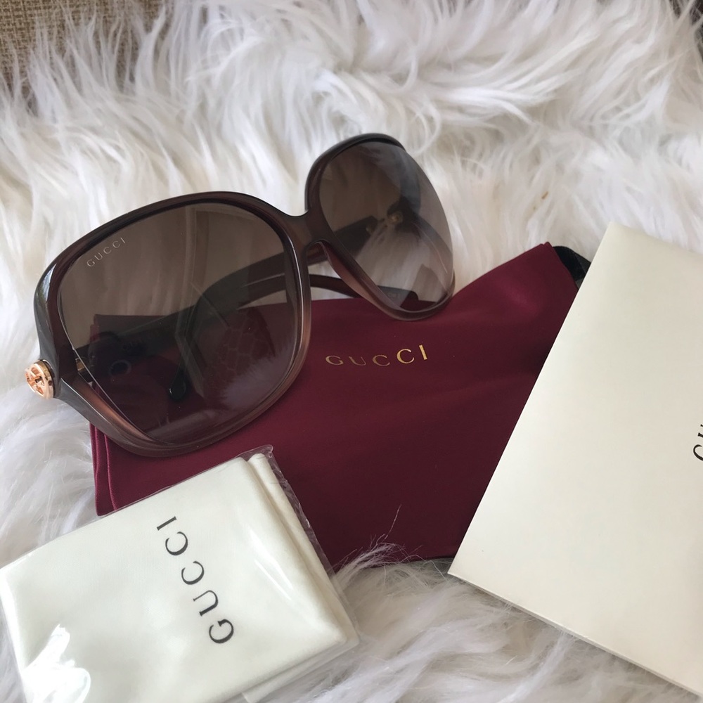 Authentic Gucci 60mm Oversized Square Sunglasses